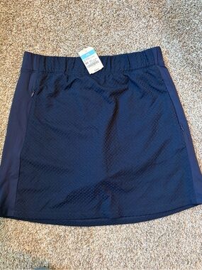 J. McLaughlin Catalina Cloth Navy Raffia Jacquard Skort